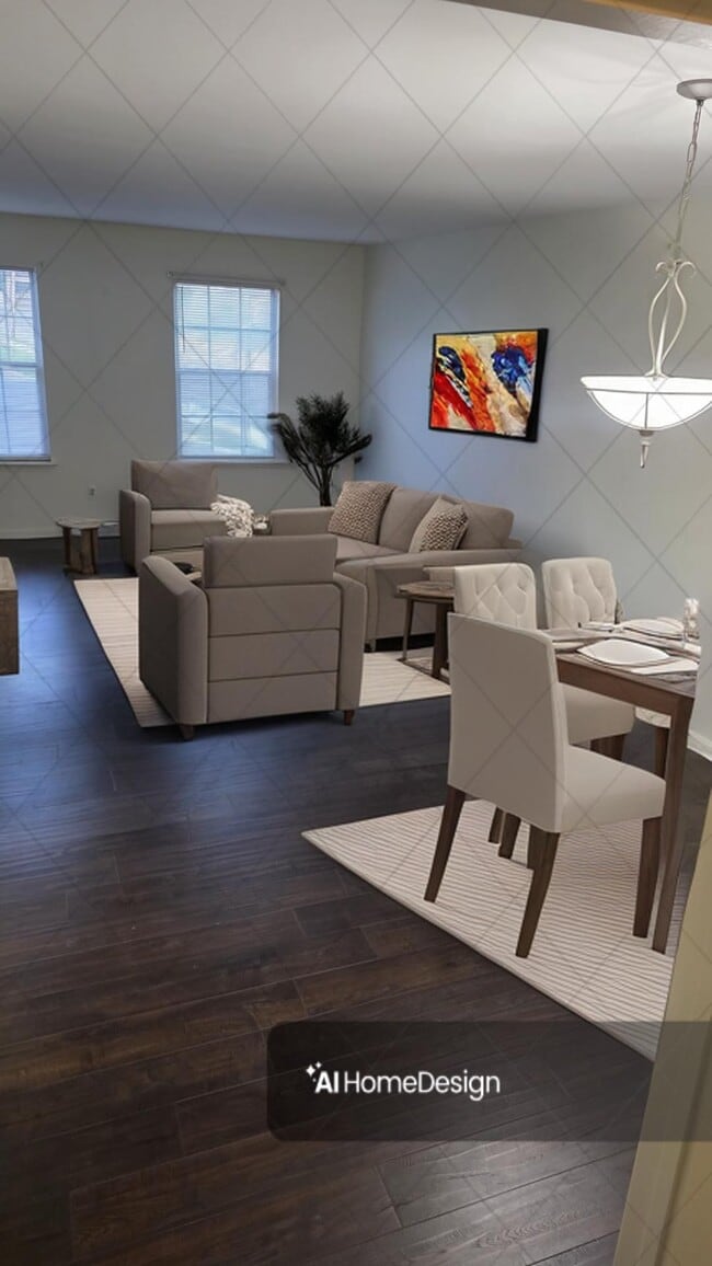 Comedor con vista a la sala de estar - 44 S Lansdowne Ave Unidad 101