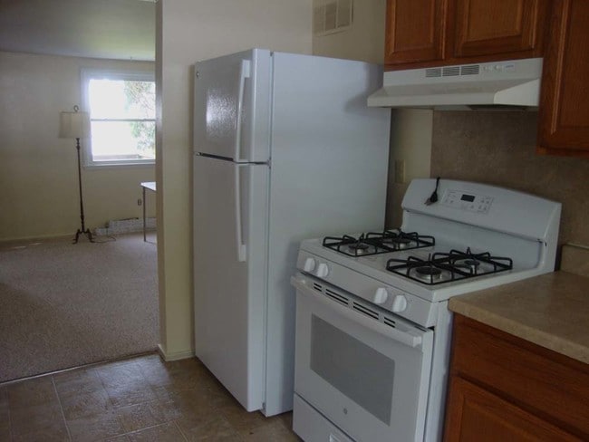 Kitchen with living room visible on left - 698 Charlotte Ave Unit 698