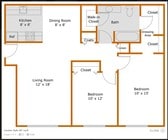 2BR/1BA