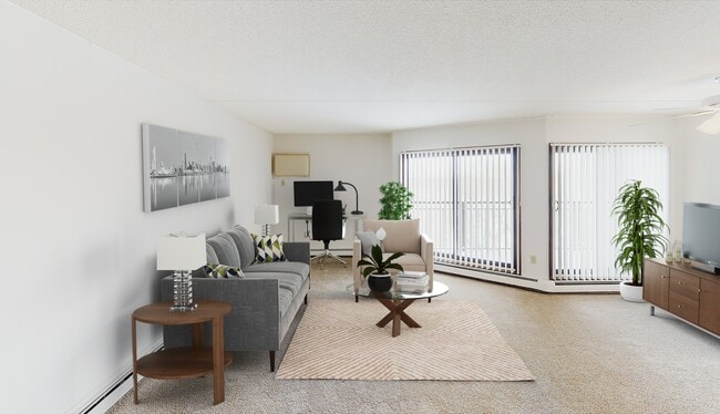 Living space - lots of natural light!