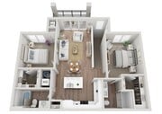 Floor Plan 2BR B | Seasons at Hoffman Estates | Apartments in Hoffman Estates, IL
