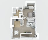 1 Bedroom 1 Bathroom above garage apartment home.