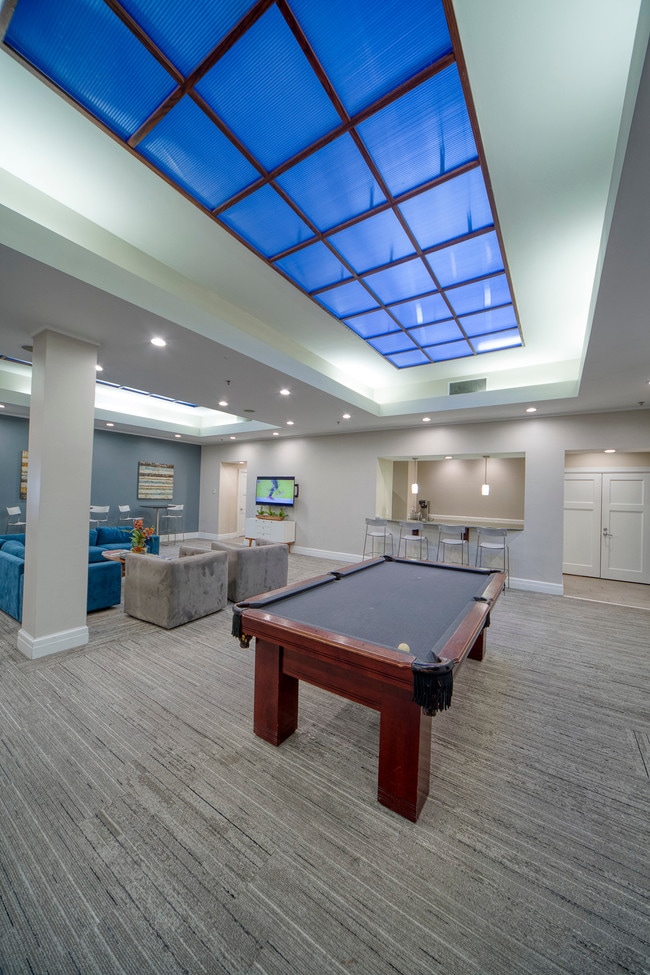 11 East, área de billar - 11 East Forsyth Apartments