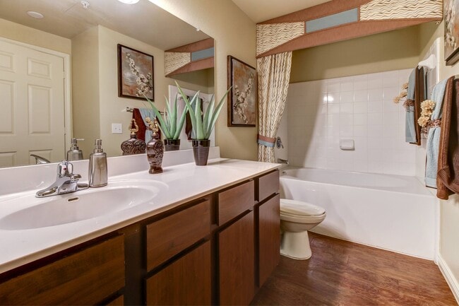 Bathroom Faux-Wood Floors