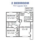 2BR/1BA