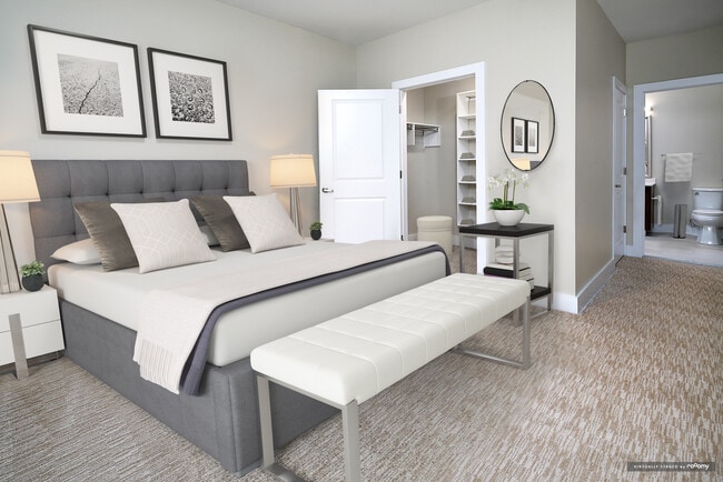 Signature Collection bedroom with carpet