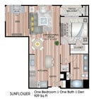929 Sq. Ft.