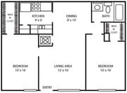 2BR/1BA