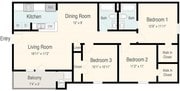 3BR/2BA