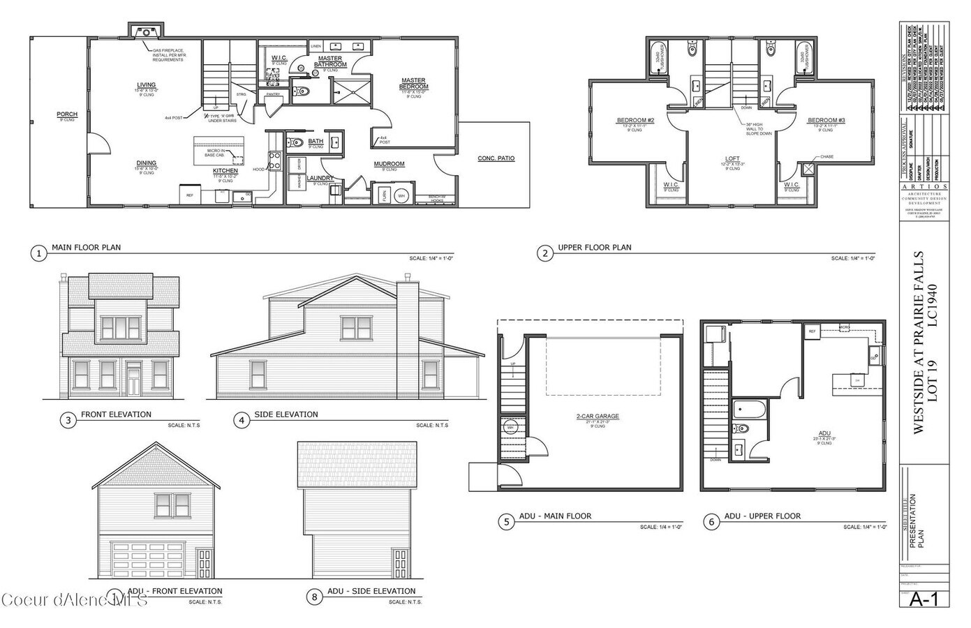 Floor plan (ADU not included - 3432 N Blaze Loop Unit Main house