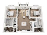 B1 floor plan The Water Tower District at Schilling Farms