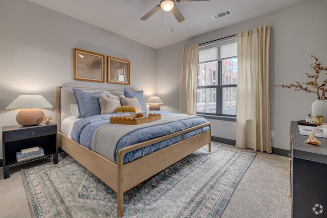 2BR, 2BA - 1072SF - Second Bedroom