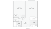 Walden | 1-Bedroom Floorplan