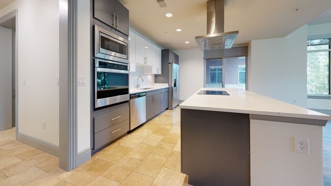 Spacious kitchens