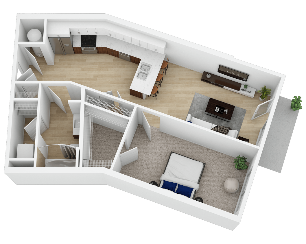 Floor Plan - The Oxbow I
