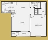 1BR/1BA
