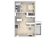 1 habitación, 1 baño