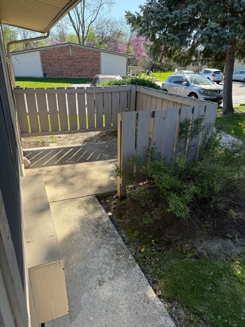 Private patio