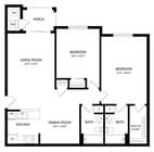 B2 floor plan HUE97