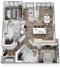 N - 2 Bedroom / 2 Bath