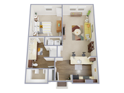 1 Bedroom, 1 Bathroom