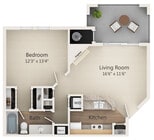 The Peachtree floor plan The Arboretum