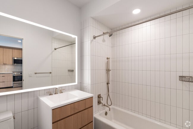 Studio - 486SF - Bathroom - 499 President Gowanus Apartments