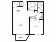 1BR/1BA