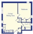 1BR/1BA