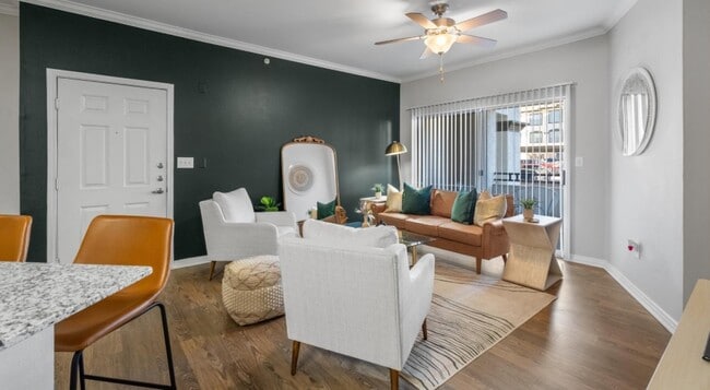 Wide open living areas flooded with natural light