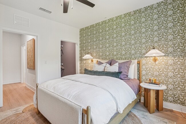 Bedroom with Window and Walk-in Closet