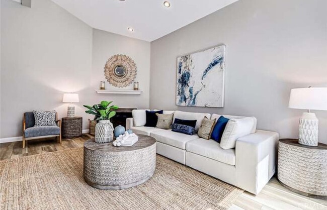 Living room, fire place on left