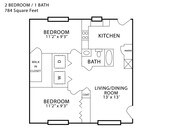 2HAB/1BA
