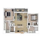 B4 3D Floor plan