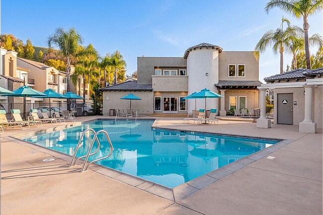 Pool Area View to Leasing Office