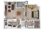1 Bedroom | 1 Bath | 846 SF
