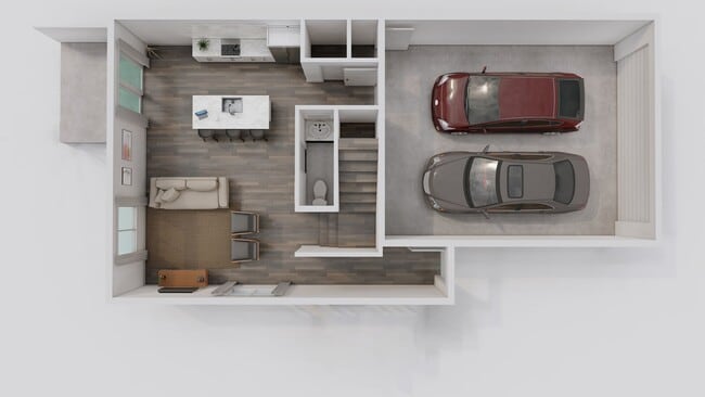 3 Bedroom End Unit - 3 Bedroom End Townhome Unit