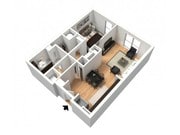 1x1 furnished