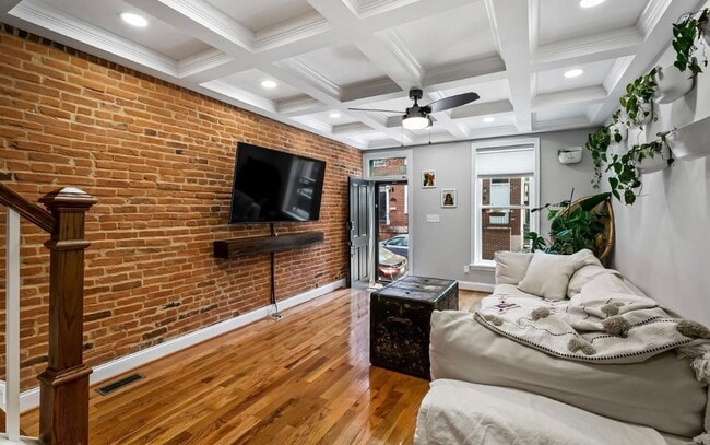 Living Room - 106 E Clement St Townhome