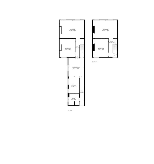 Floor Plan - 206 S Walnut St Unit 2
