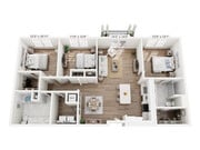 C1 floor plan The Water Tower District at Schilling Farms