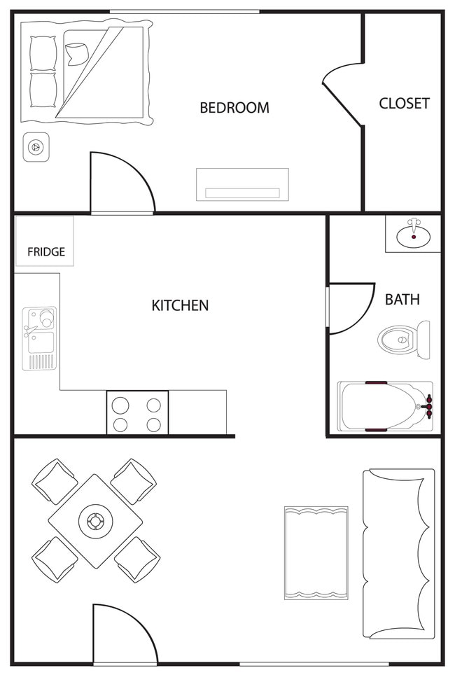 1BR/1BA