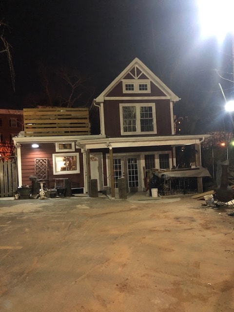 Back building view