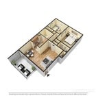 2 BR 1 BA 854 sq. ft.