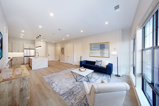 Roomy, light filled living areas