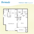A3-Bermuda_1Bed_1Bath_730 pies cuadrados