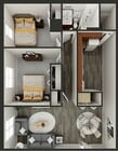 Belmont Run | Two Bedroom Floor Plan