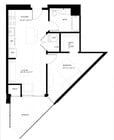 1 Bed B floor plan District 1860