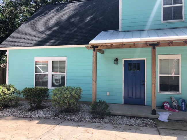 202-A is the upstairs unit and left front door - 202 Dixie Ave