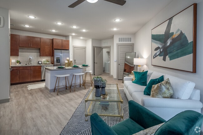 1HAB, 1BA - A3 Alt - 851SF - Sala de estar - The Harper